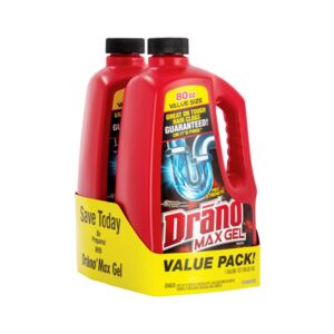 Drano 2-Piece Max Gel Drain Clog Remover 1gal